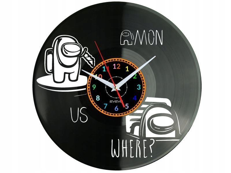 Among Dárek Originální dekorace do domu Hodiny z vinylové desky