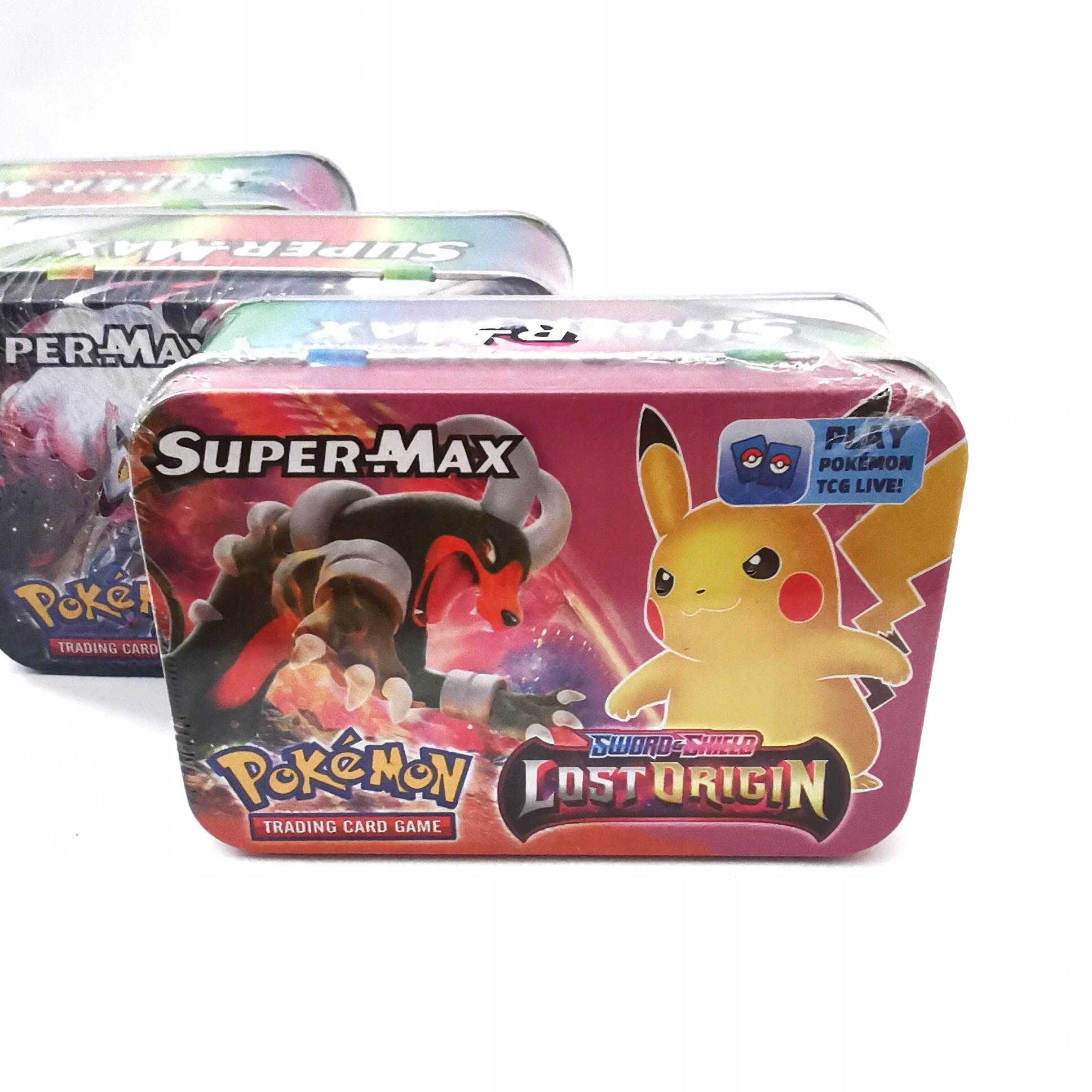 

Karty Pokemon Go Zestaw Kart Metalowy Box Puszka