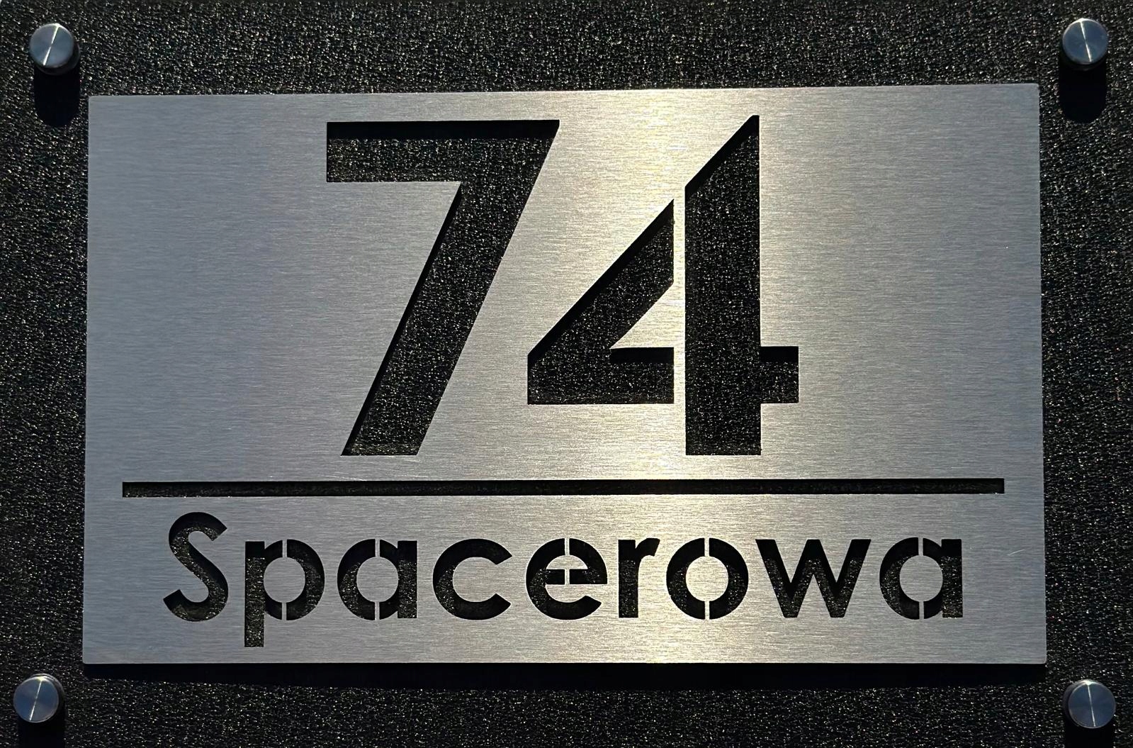 Číslo popisné Z Nerezové Oceli, adresní štítek Nerezová Ocel , grafit 20x30cm