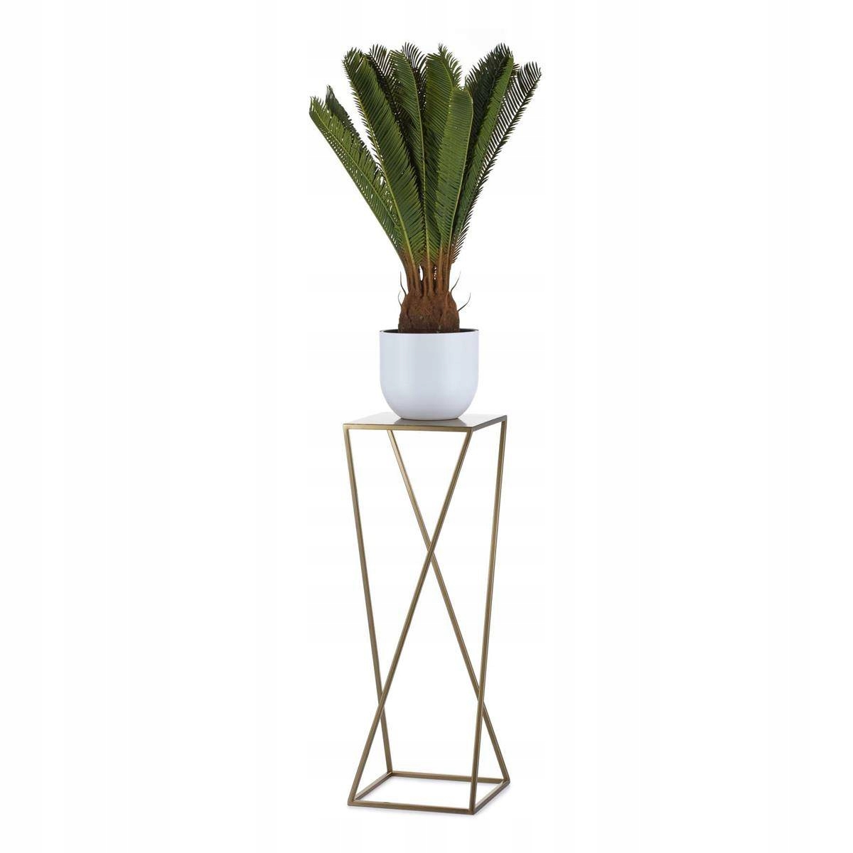 

Stojący kwietnik nowoczesny 70cm Złoty stojak Loft