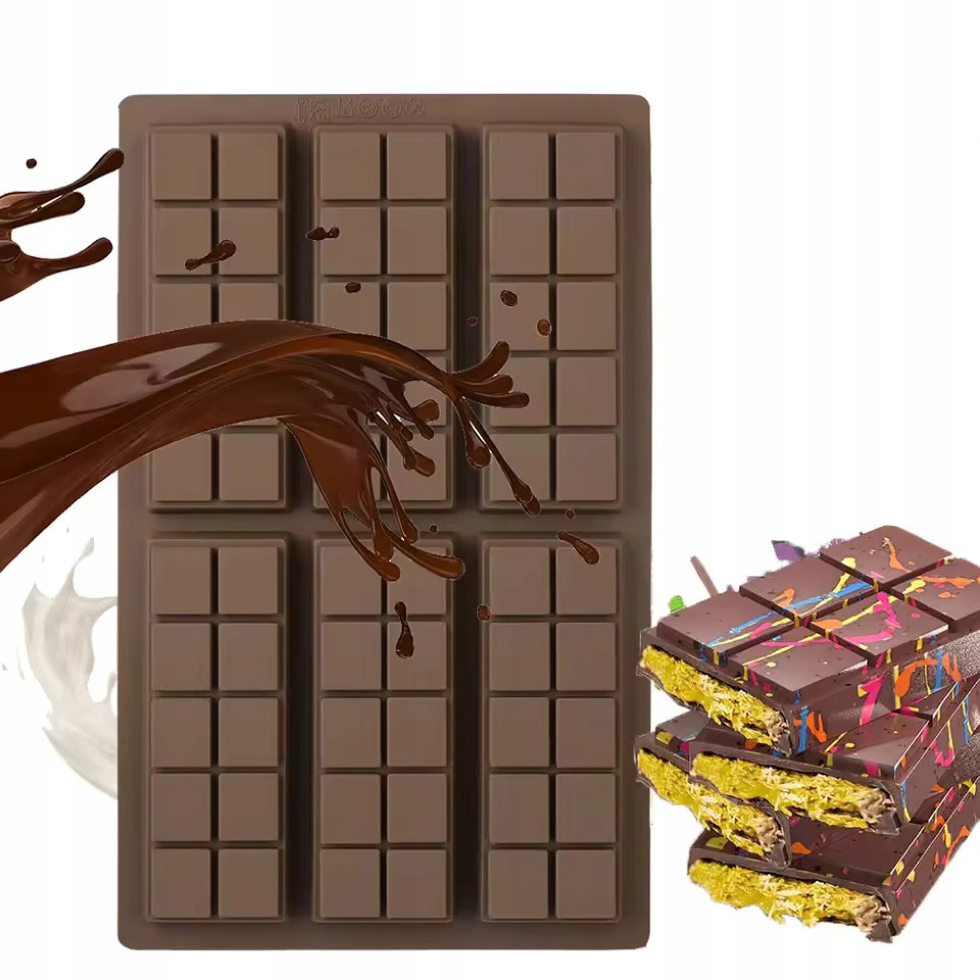 Levně Silikonová Forma Na Pečení Tyčinek Müsli Sušenky Formička Tyčinky