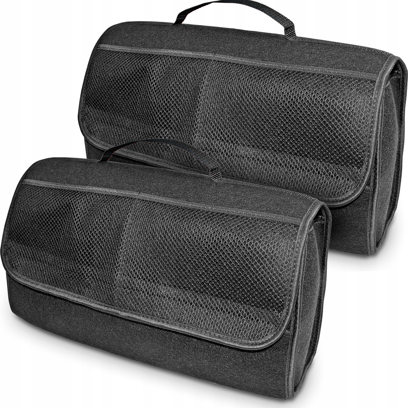 2x Duża Torba Do Bagażnika Organizer Kuferek Kufer Z Rzepami Do Samochodu