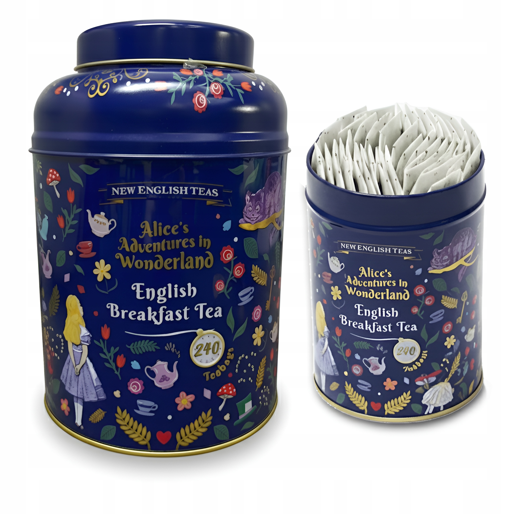 Levně Čaj Černý Alenka V Říši Divů Anglická Snídaně Plechovka 240 ks