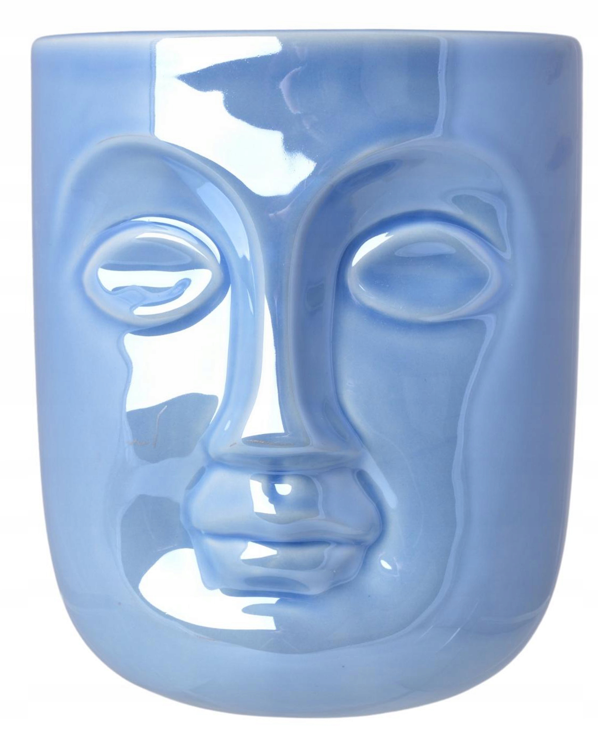 DONICZKA CERAMICZNA TWARZ BŁĘKITNA PERŁOWA