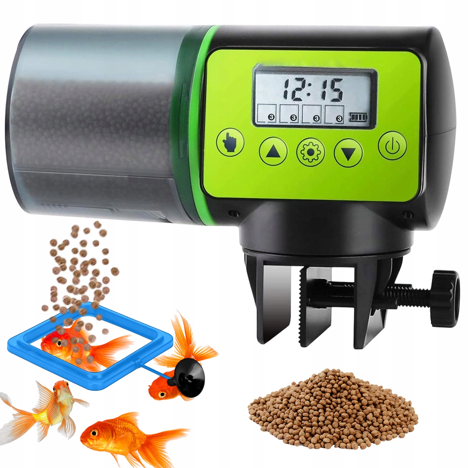 Levně Silný Dávkovač Automatického Krmiva Na Akvarijní Jezírko 200 ML S Časovačem