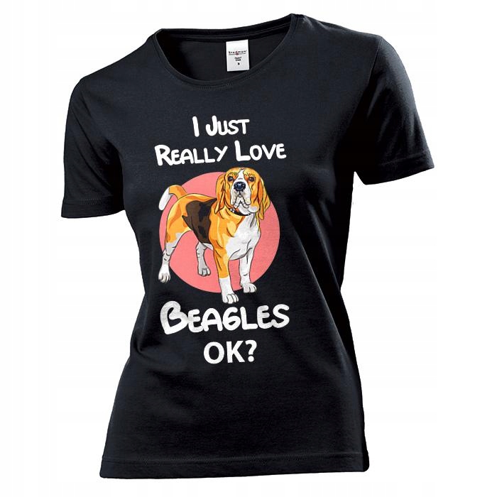 

Koszulka damska Po Prostu Lubię Psy Beagle Ok XXL