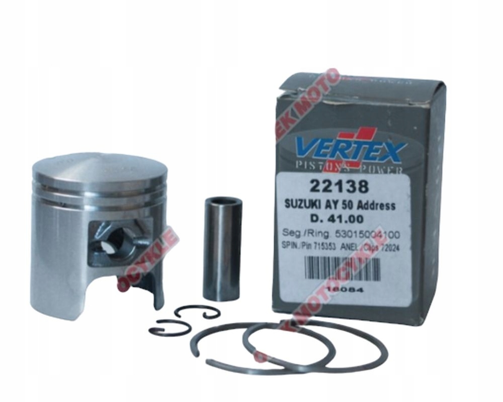 Vertex Piest Suzuki Morini, Derbi (skútre 50 CCM) (41,50 MM +0,50 MM) Čap