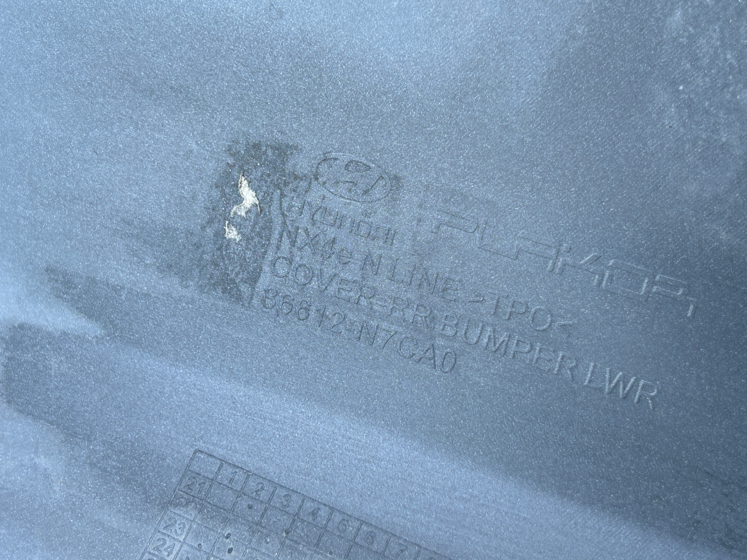 bumper rear part rear HYUNDAI TUCSON IV N-LINE 20
