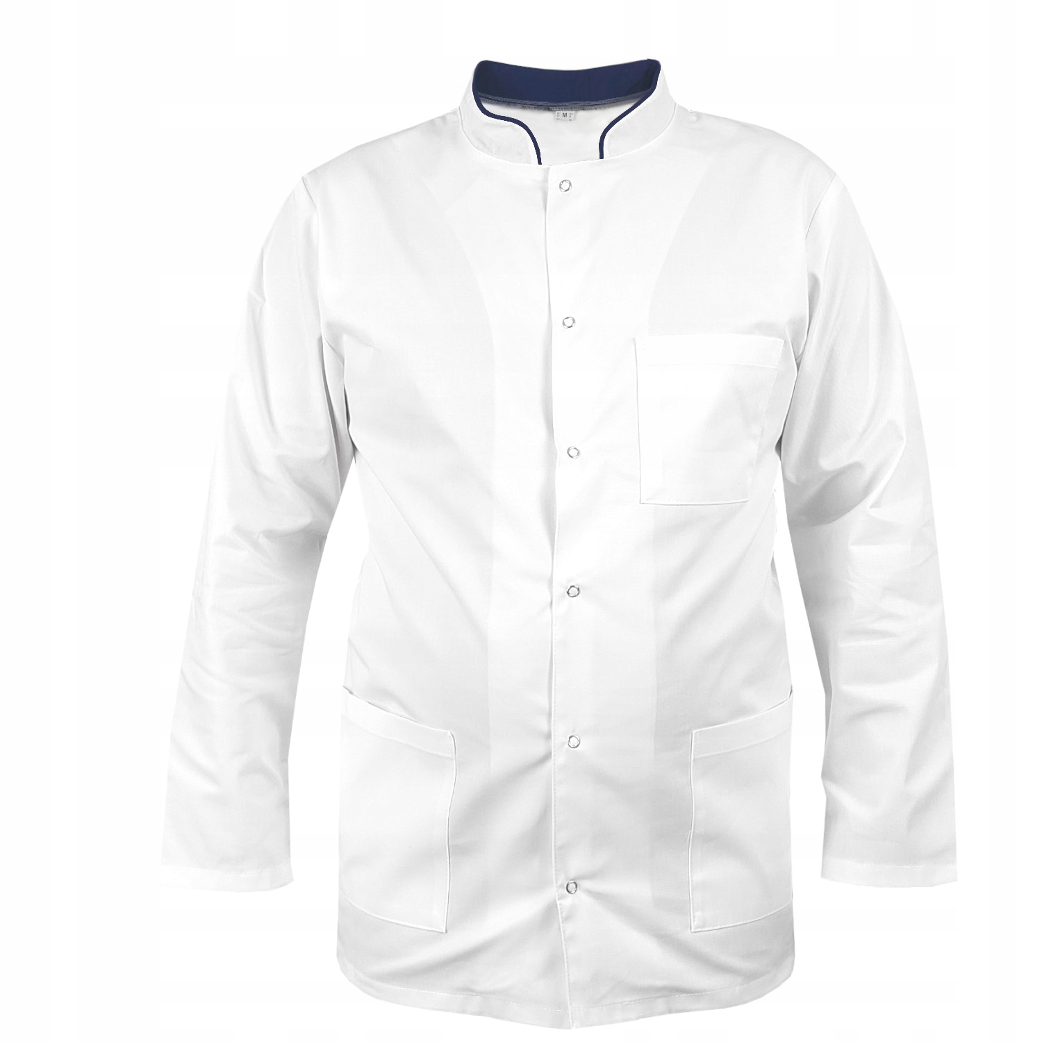 

Bluza lekarska męska ze stójką biała/gran. roz.XL