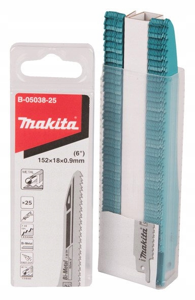 Makita Pilový List Pro Šavlové Pily Bim 152x0,9mm 25 Ks. Kov, Pvc (fast)