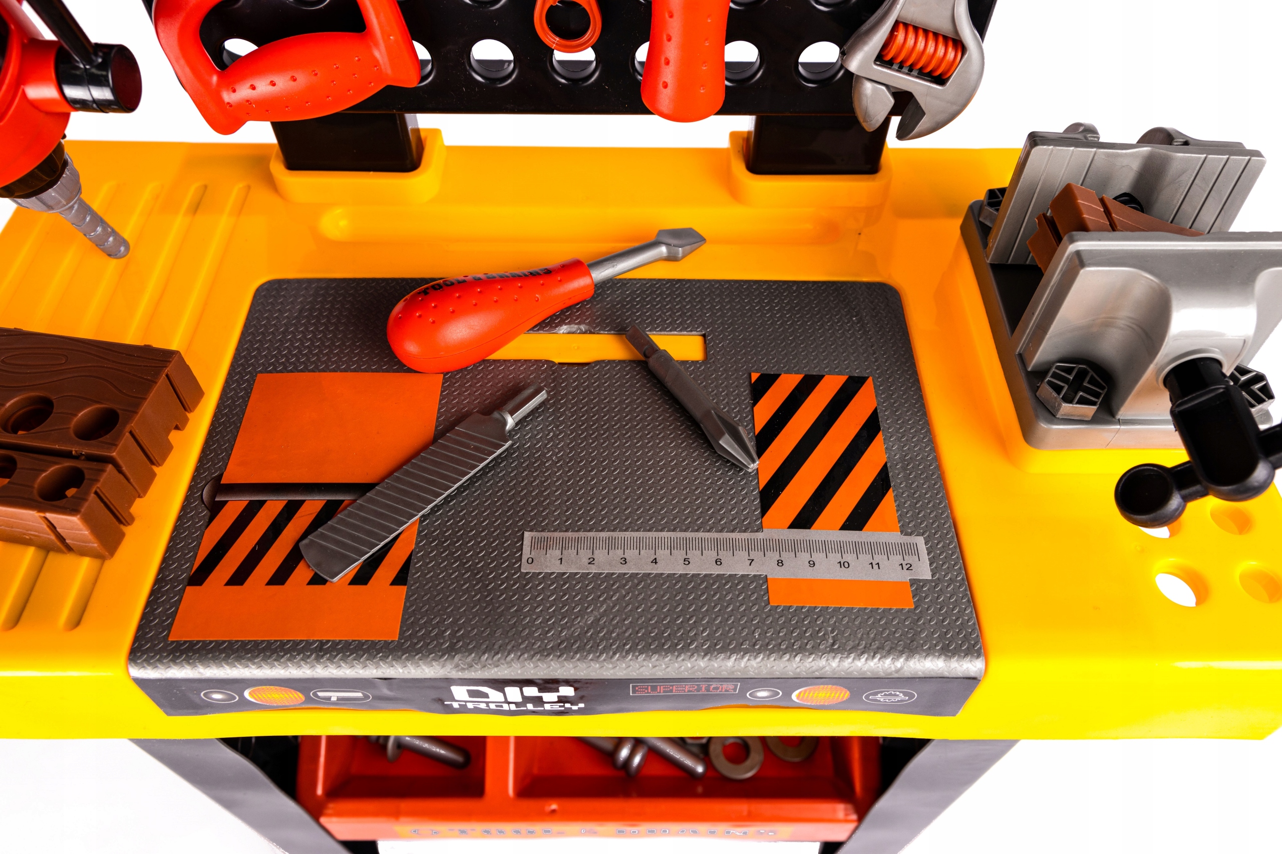 LT07 WARSZTAT DLA DZIECI Z NARZĘDZIAMI ZESTAW Materiał Karton Papier Plastik Inny