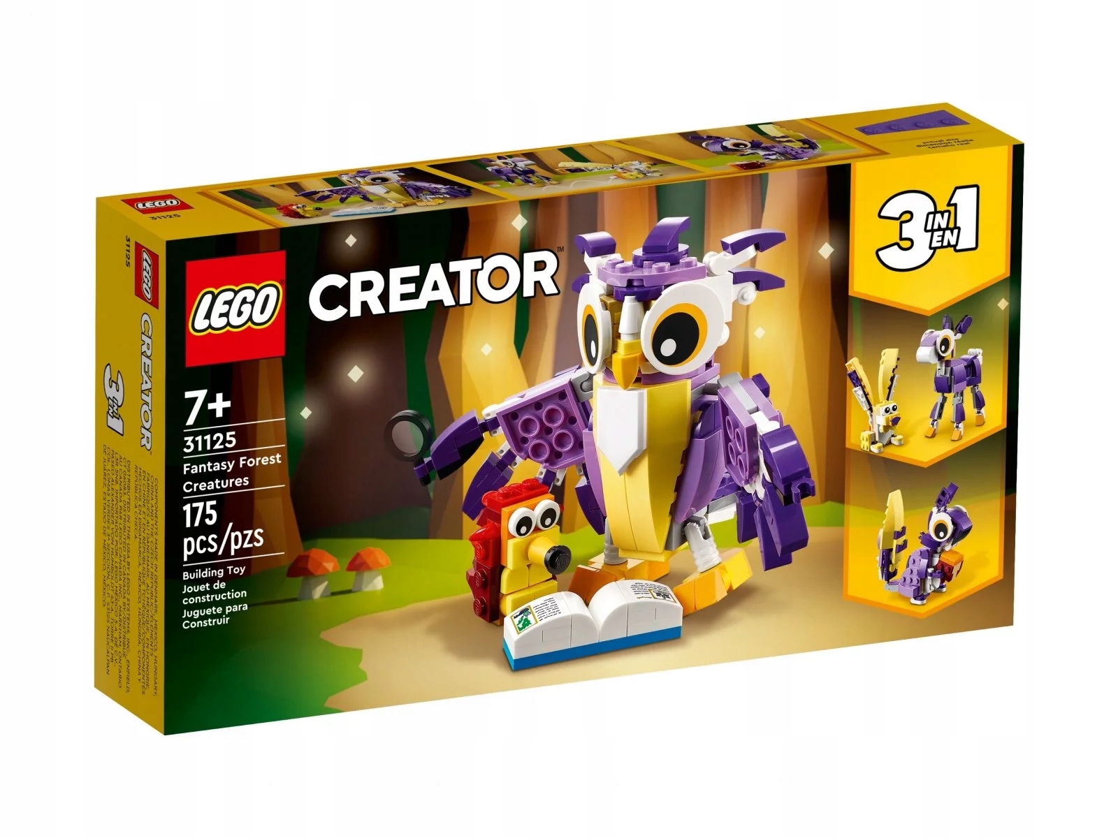 LEGO Creator 3 v 1 31125 Fantastické lesné bytosti
