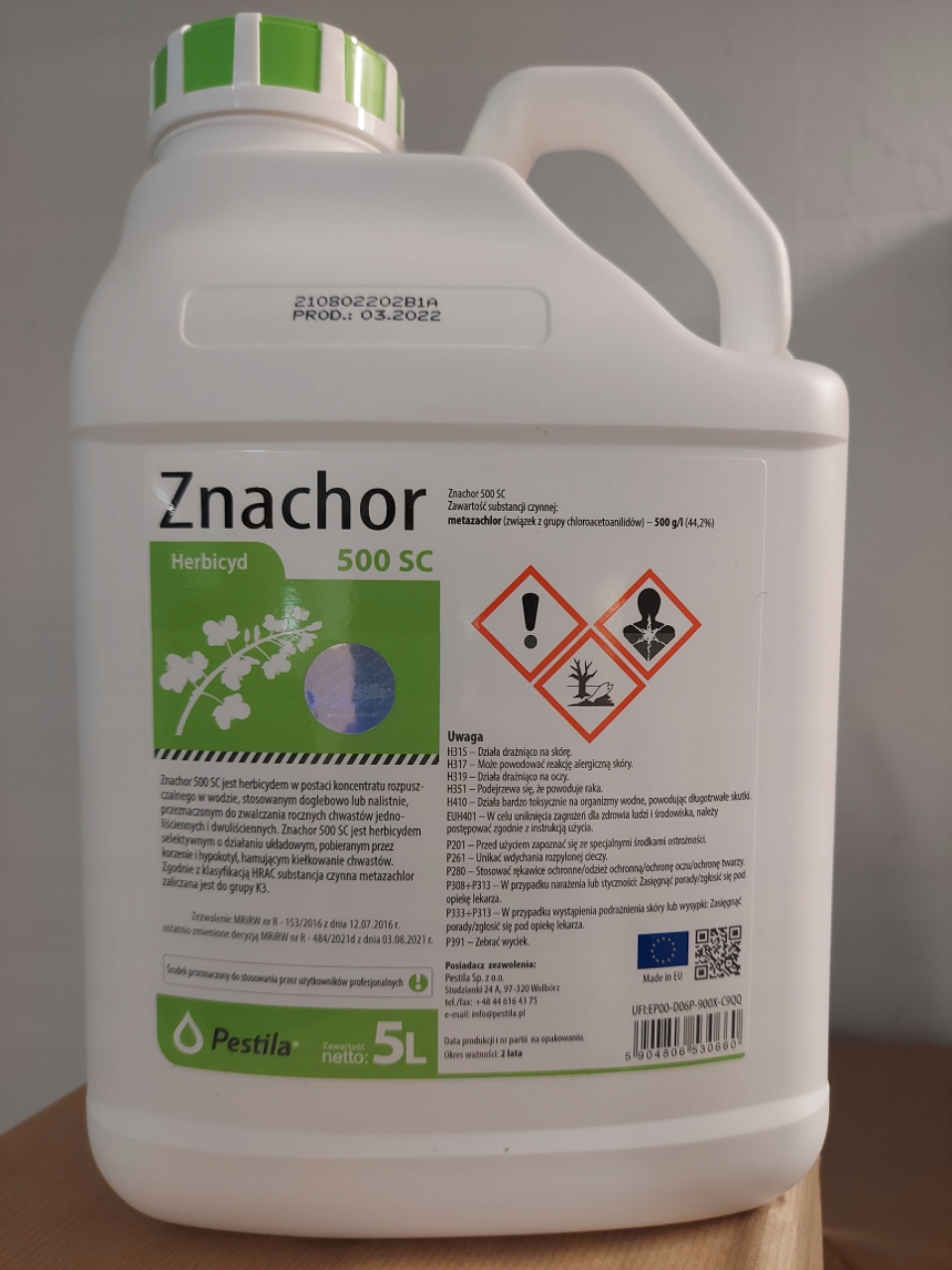 

Znachor 500SC 5L - metazachlor rzepak chwasty