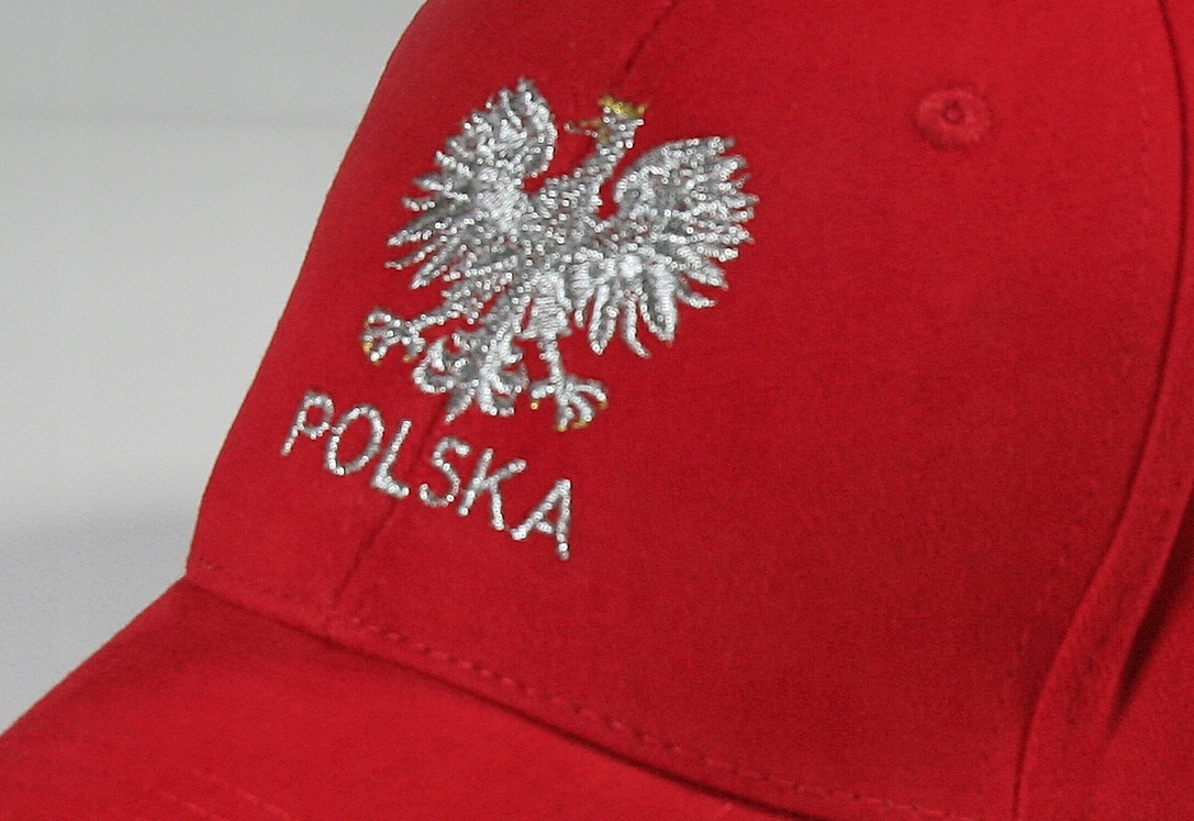 Czapka kibica bejsbolowa z orłem Polska czerwona Marka bez marki
