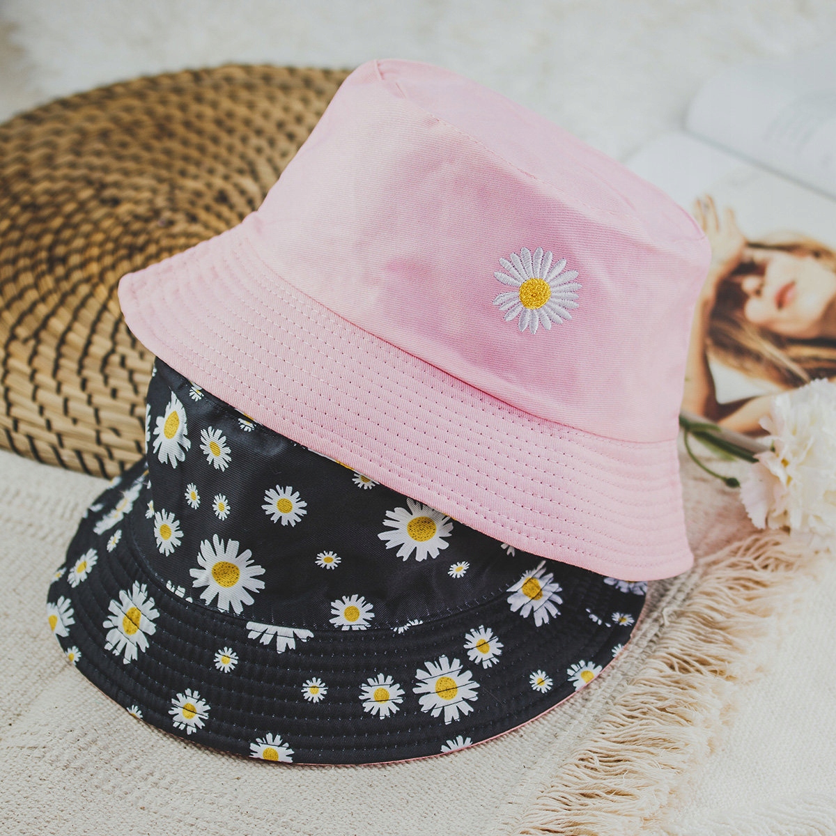 BUCKET HAT czapka dwustronna KAPELUSZ RYBACKI Rodzaj bucket