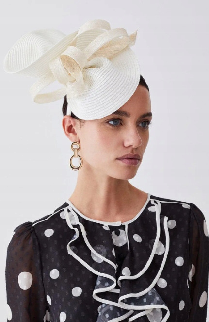 Béžový Asymetrický Fascinátor Karen Millen Univerzální