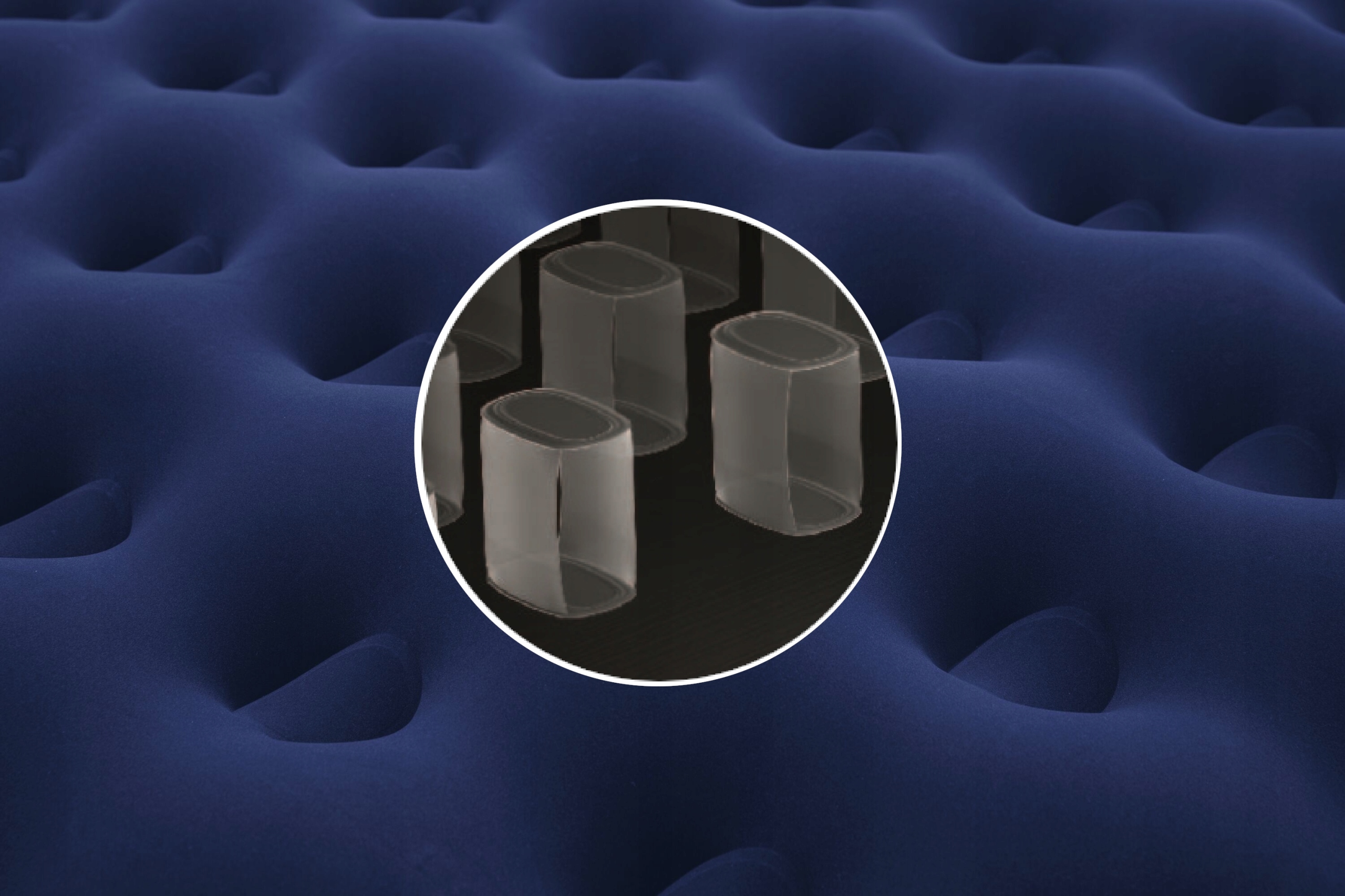 MATERAC DWUOSOBOWY DMUCHANY WELUROWY Z PODUSZKAMI BESTWAY 67374 + POMPKA Marka Bestway