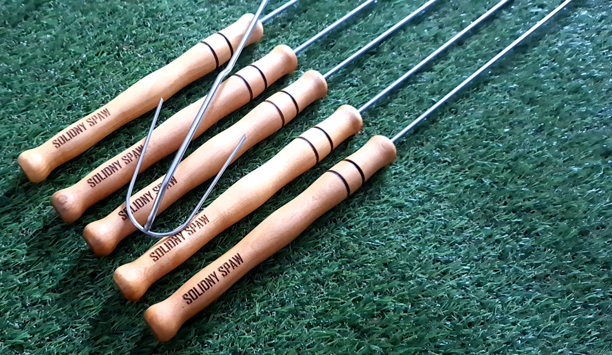 Solidne kije ogniskowe nierdzewne bezpieczne 130cm EAN (GTIN) 5905549140130