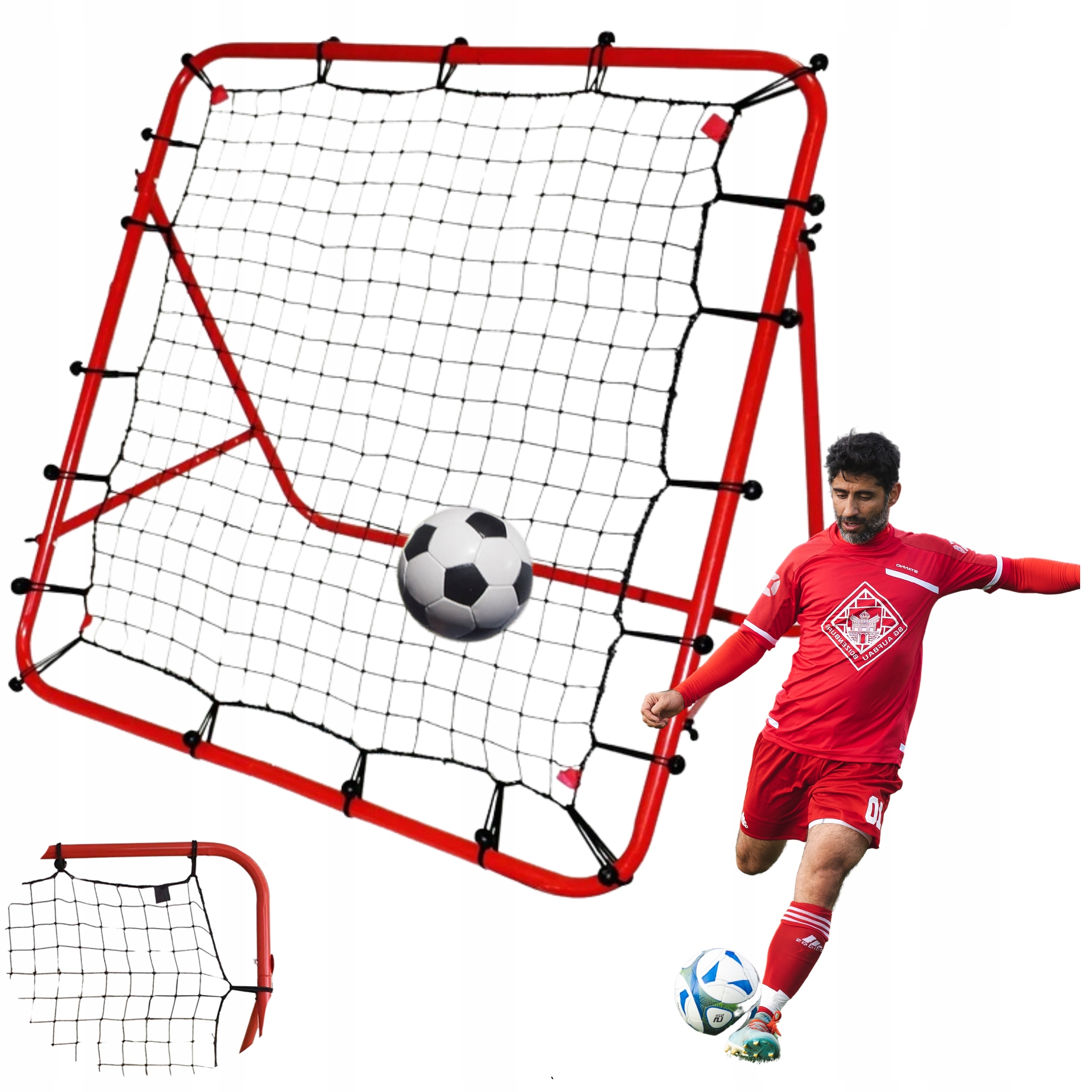 Rebounder Bramka Treningowa Piłki Nożnej Piłkarska Trenażer Siatka