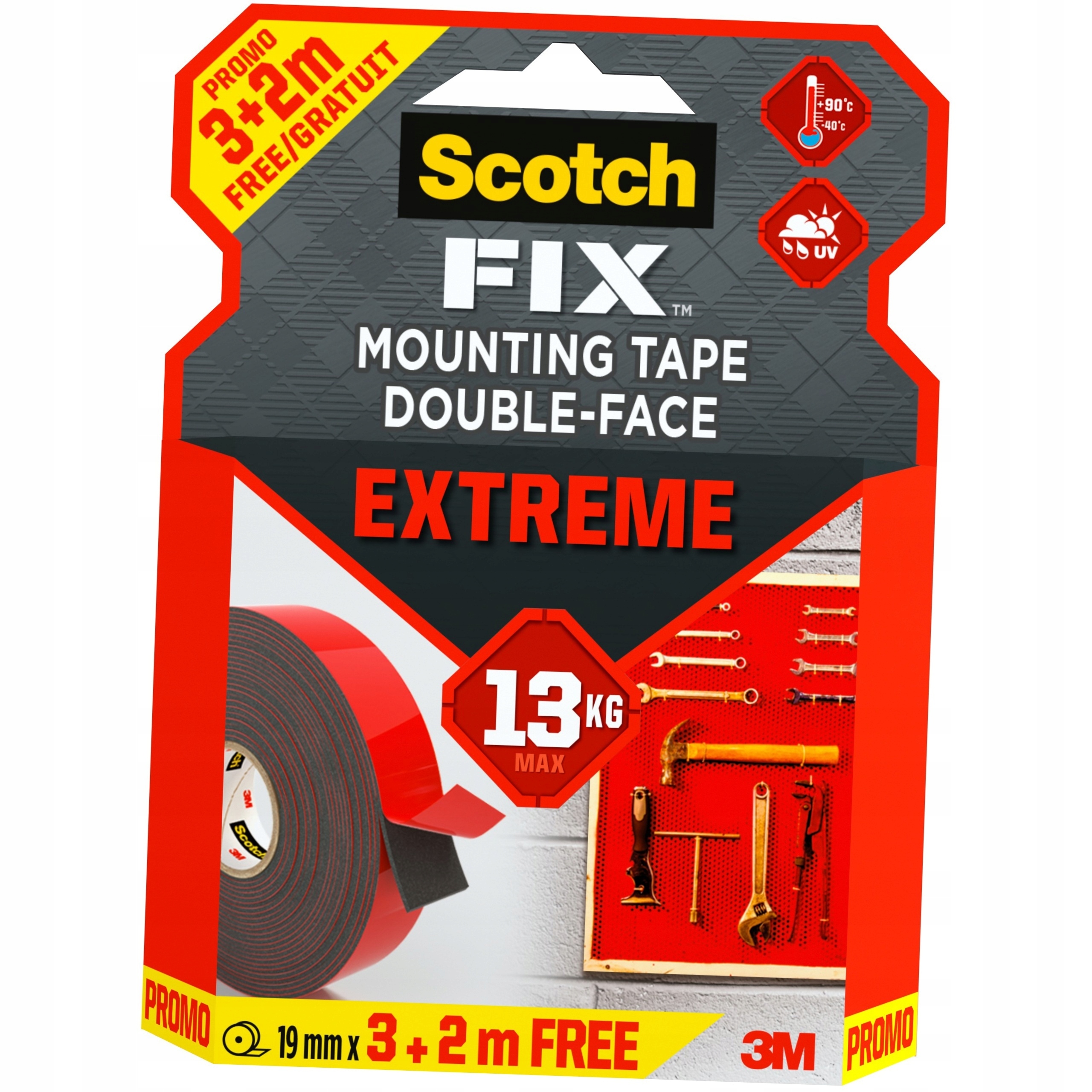 TASMA SCOTCH M zew EXTREMALNA 19MMX 3+2