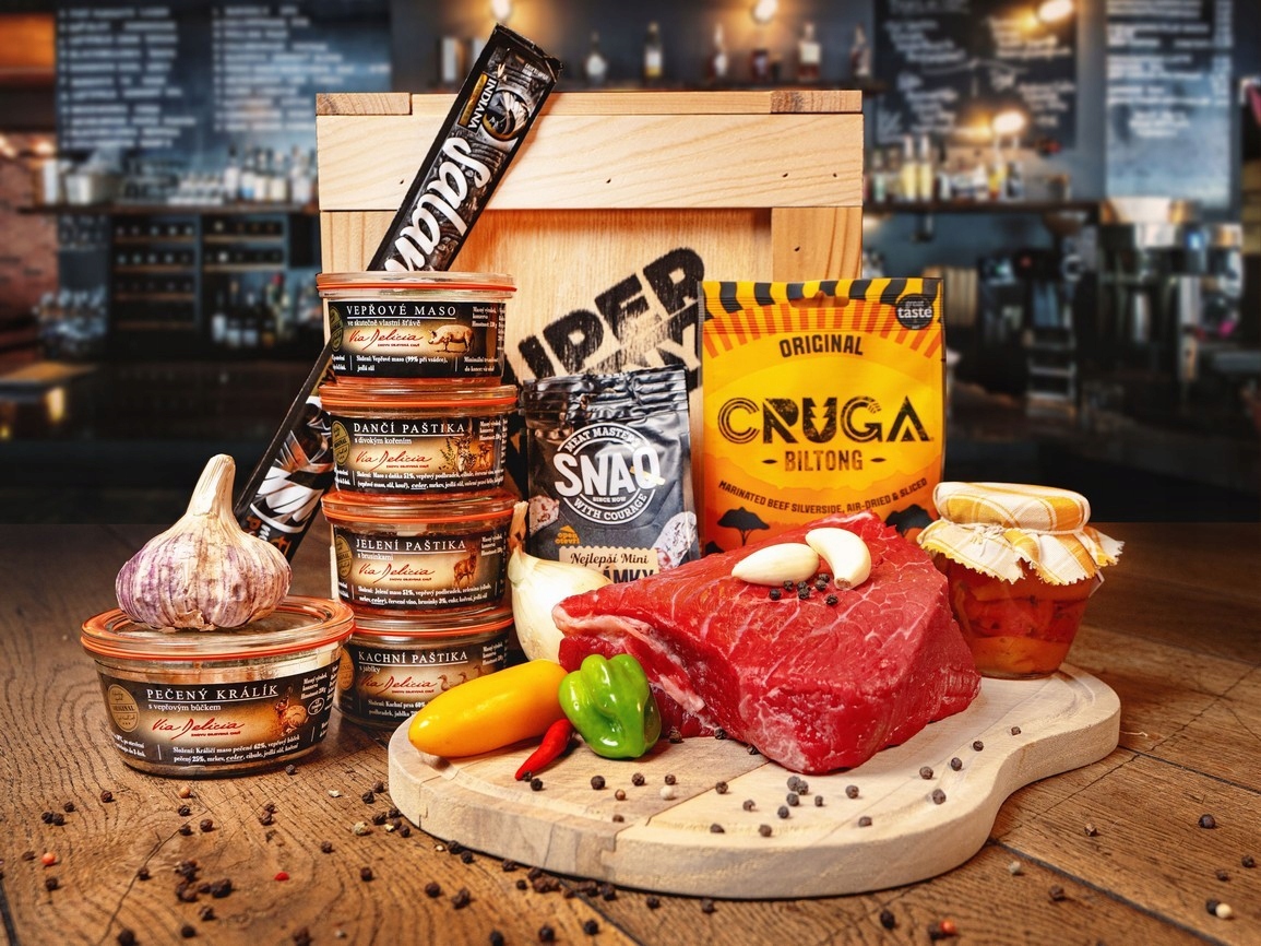 Levně Dárková bedna Labužník –luxusní gurmánský dárek na Narozeniny,vánoce,svátek