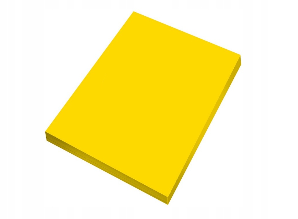 PAPIER KSERO ŻÓŁTY A4 80g - 100 kartek sztuk