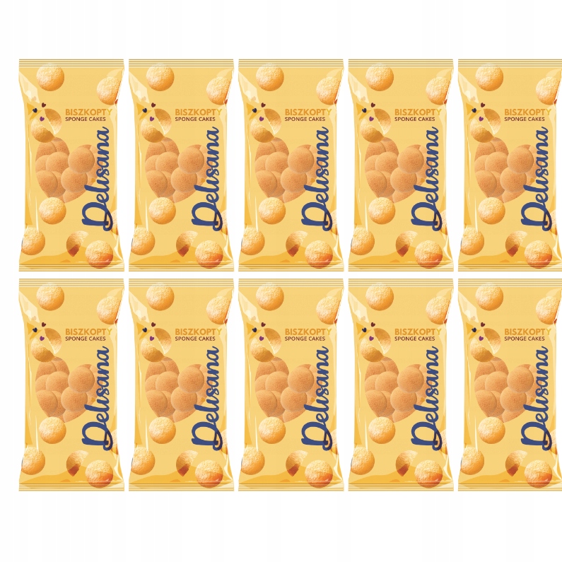 Levně Delisana Babiččiny piškoty 250 g x 10 kusů