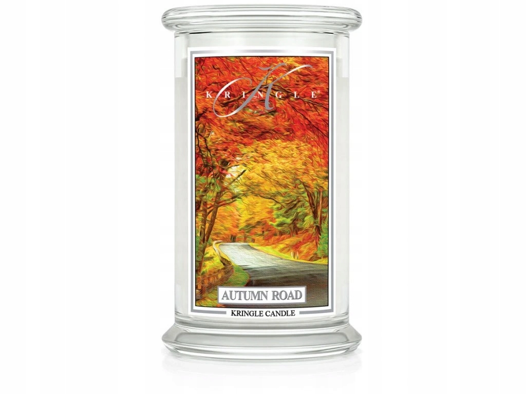 Autumn Road – Kringle Candle – velká svíčka se dvěma knoty (624 g)