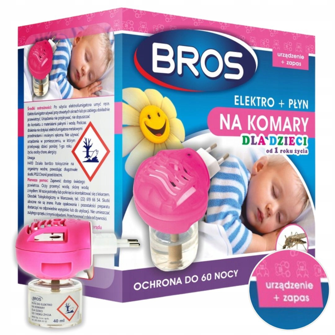 

Elektro Fumigator Płyn Bros Dla Dzieci Na Komary