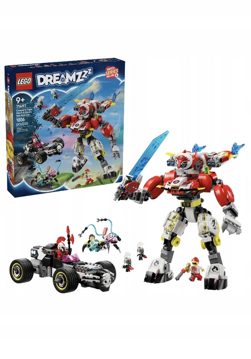 Lego Dreamzzz 71497 Tygrysi Mech Coopera I Hot Rod Zero