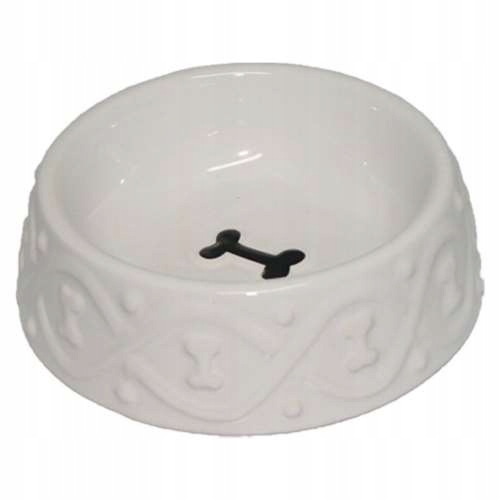 

Miska ceramiczna dla psa Classic biała 16x5cm