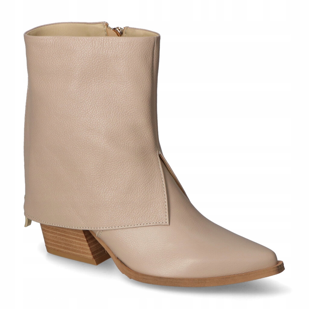 Dámské Kotníkové Boty Gamis Béžové Lico Kožené 37