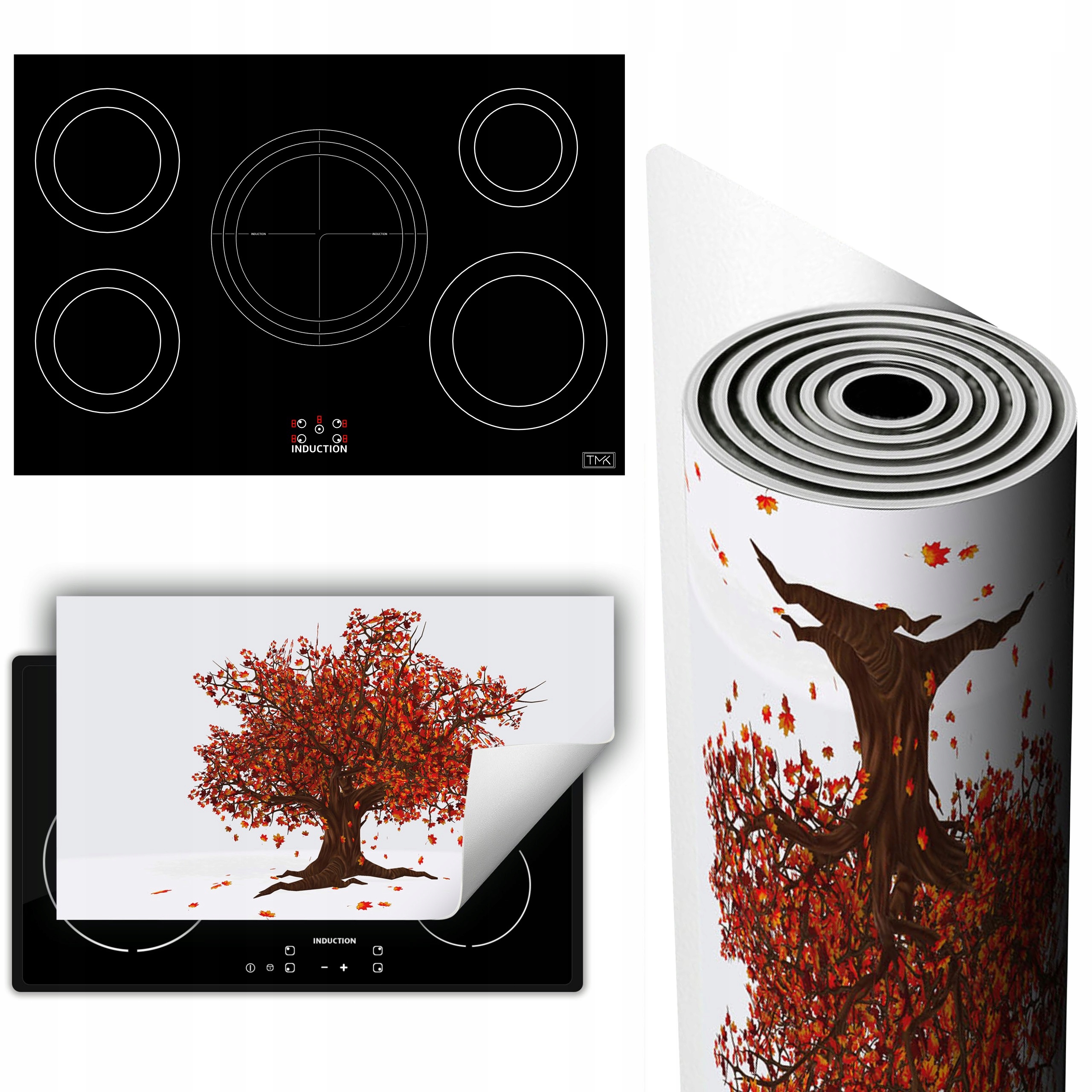 Vinylová Podložka Ochrana Kuchyňské Desky 90x52 strom