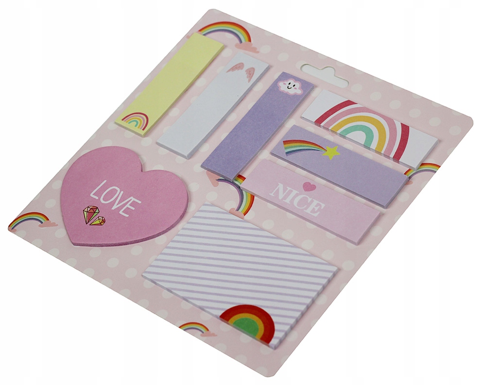 KOLOROWE KARTECZKI SAMOPRZYLEPNE MEMO 200 sztuk Marka inna