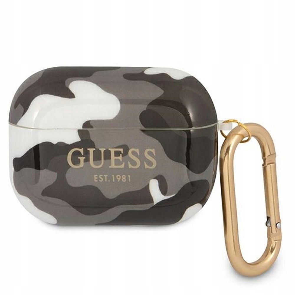 Etui Guess Camo Collection na AirPods Pro czarne Guess