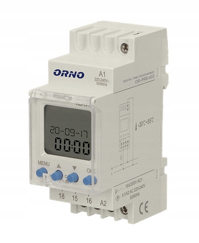 Programator elektroniczny Orno na szynę Din OR-PRE-433