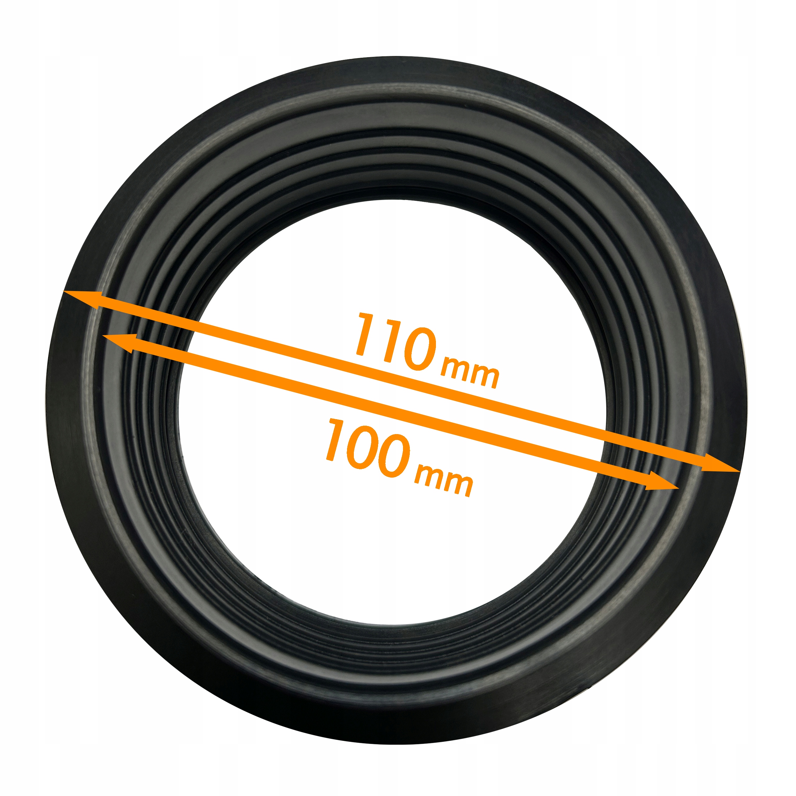 REDUKCJA RYNNY 100x110 mm RURY SPUSTOWEJ Gumowa USZCZELKA ELASTYCZNA Czarna Marka inna
