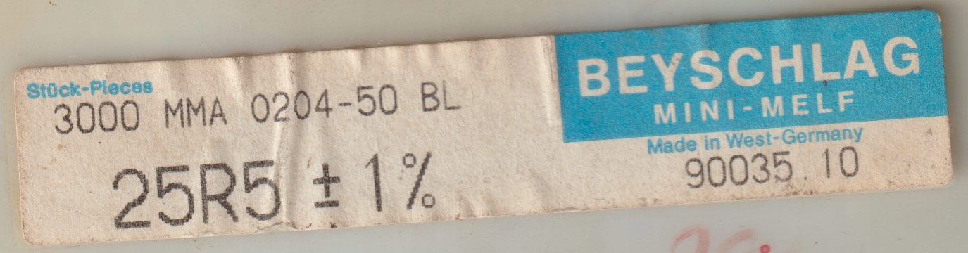 [100szt] 25R5 1% 50ppm rezystor Smd minimelf MMA0204 Beyschlag low noise