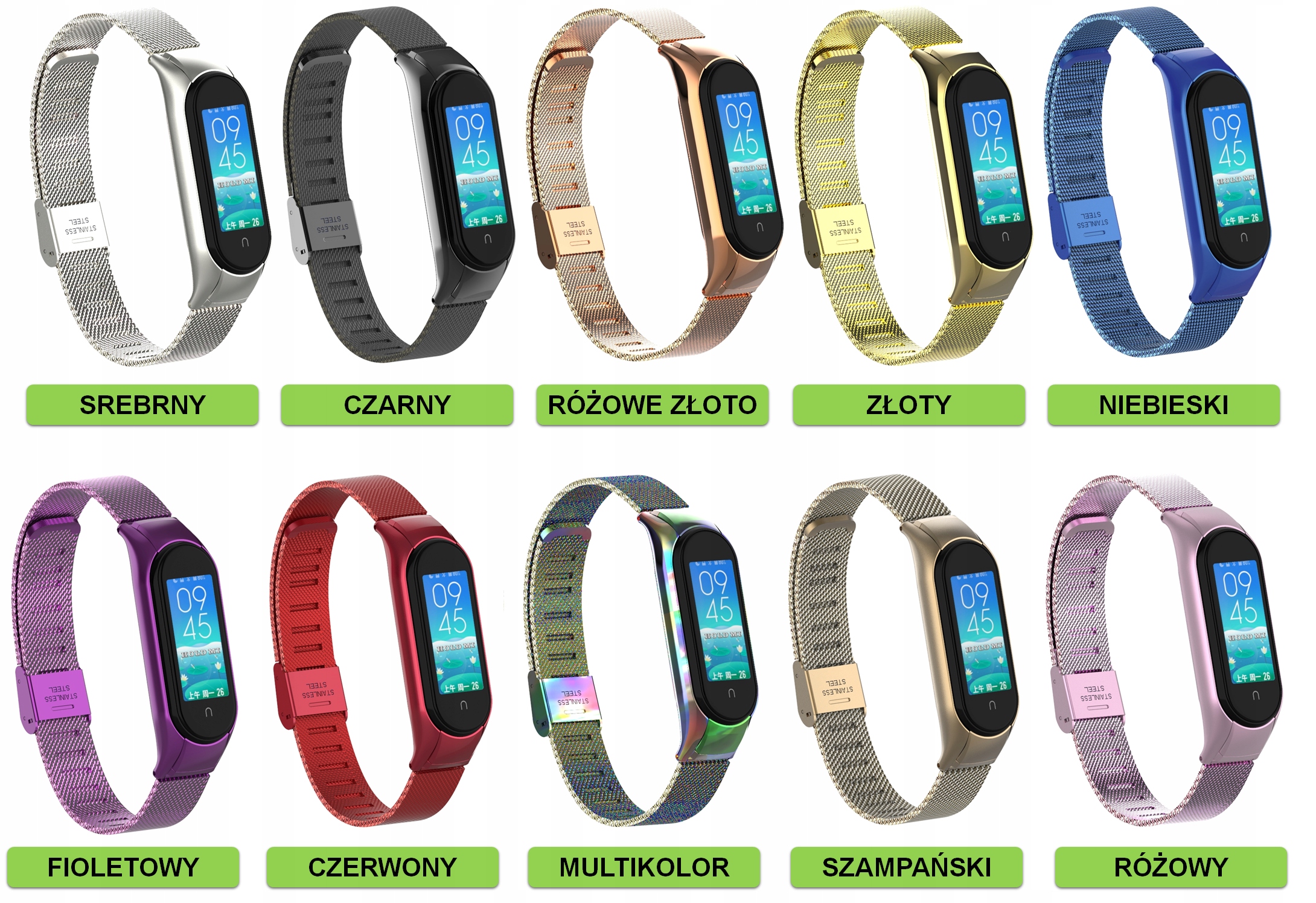 PASEK OPASKA do XIAOMI MI BAND 5/6 WIELE KOLORÓW EAN (GTIN) 5904921112536