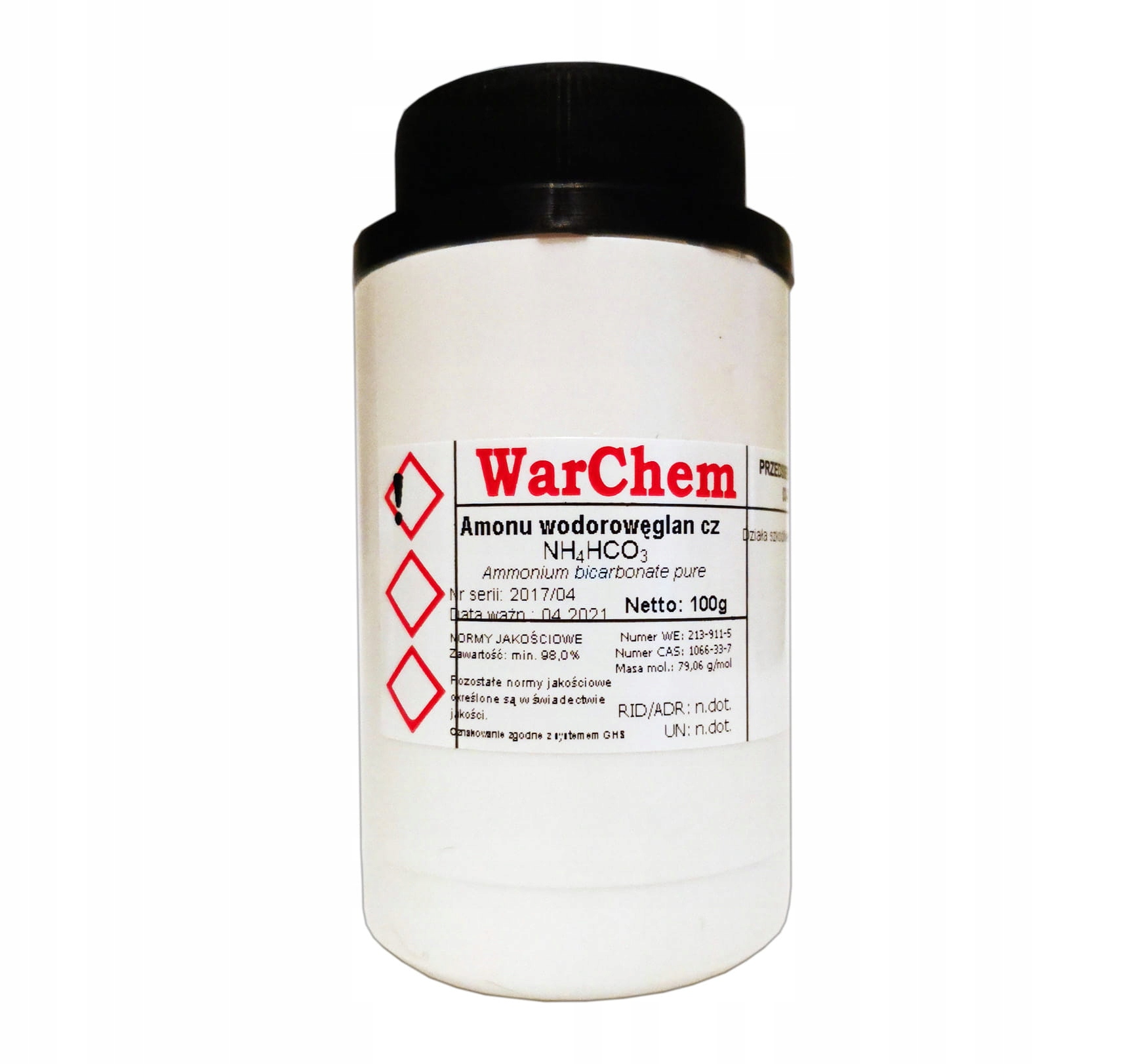 

Wodorowęglan Amonu (amoniak spożywczy) 100g