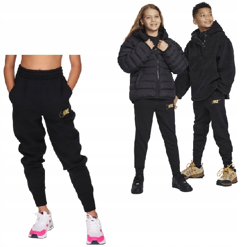 Spodnie Dziecięce Dresowe Nike Club Fleece Shine