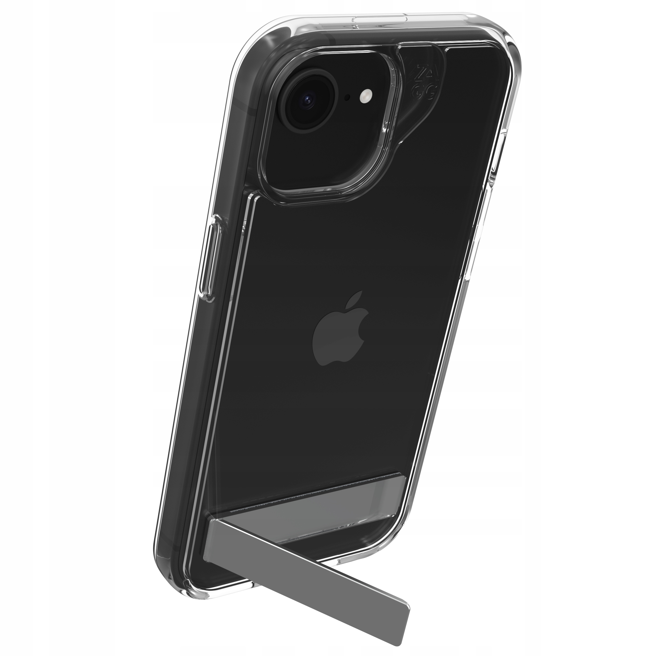 Ochranný kryt Zagg Crystal pro iPhone 16e 15 14 13 MagSafe stojánek