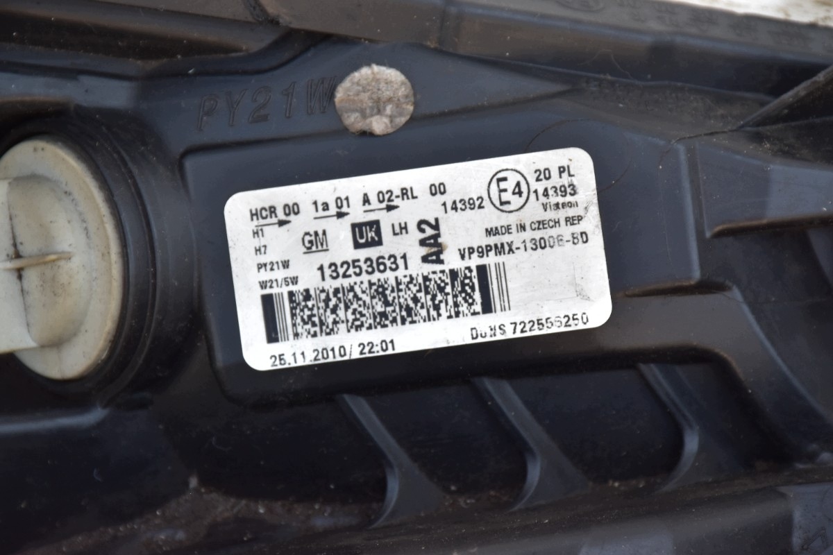 light left front OPEL MERIVA B 2010-2013R 13253631 UK