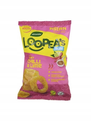 Levně 10 x Loopea čočkové křupky s příchutí sladkého chilli a limetky 50 g