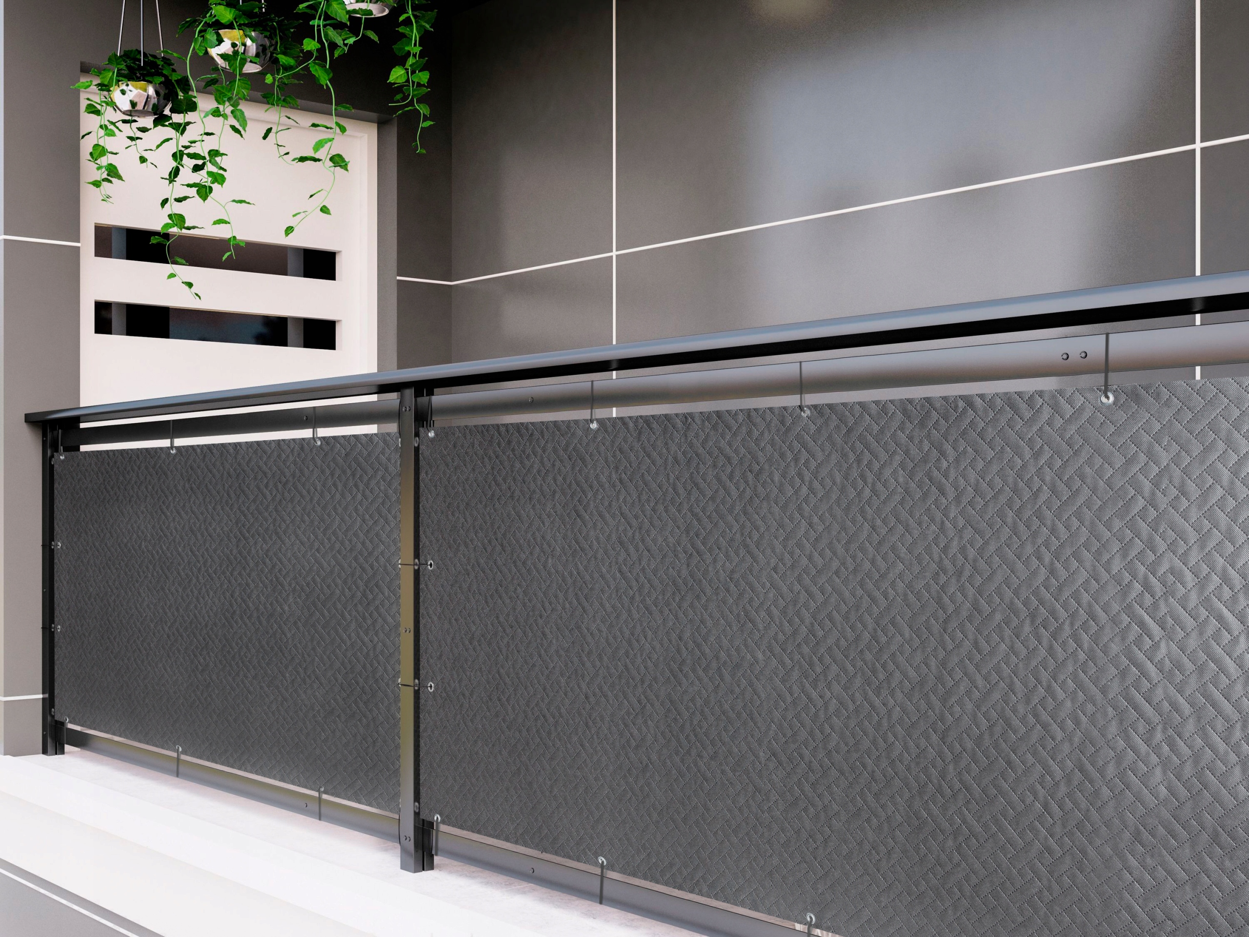 

Osłona Na Balkon wzór Rattan 0,9m x5M Super Mocna
