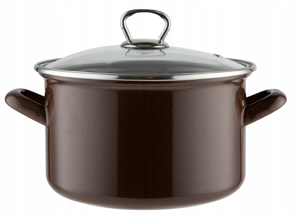 GARNEK EMALIOWANY MARIGOLD 3,7 L 20CM BRĄZOWY