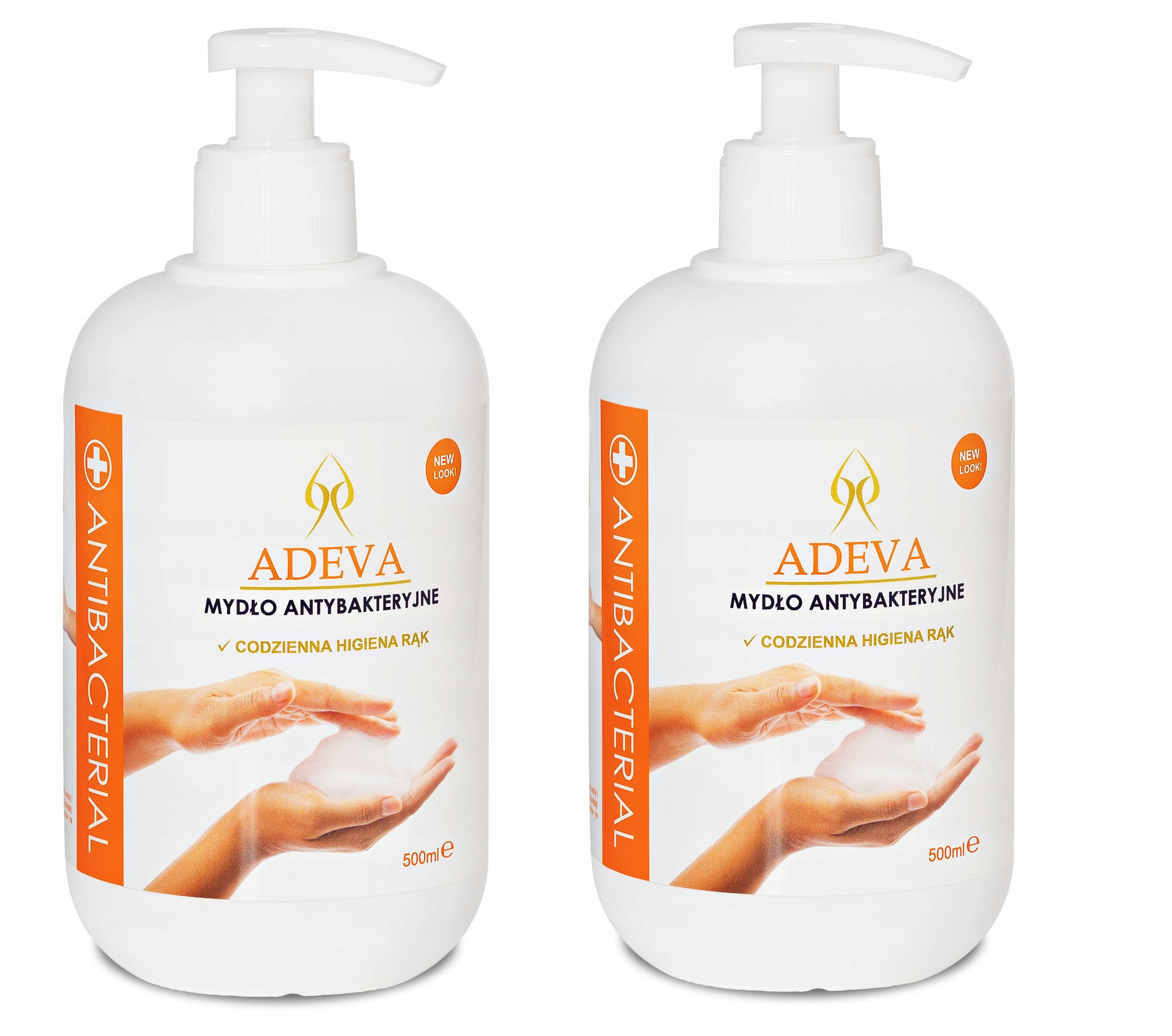 Антибактериальное мыло ADEVA 500 мл + 500 мл
