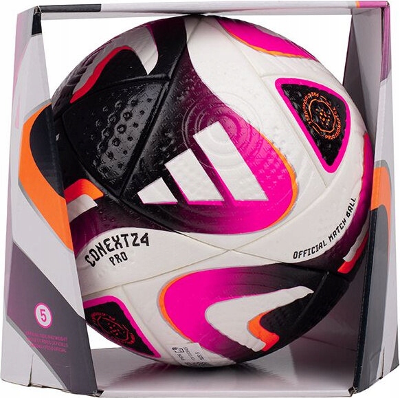 Fotbalový Míč Adidas Conext 24 Pro Bílo-růžový IP1616 r 5