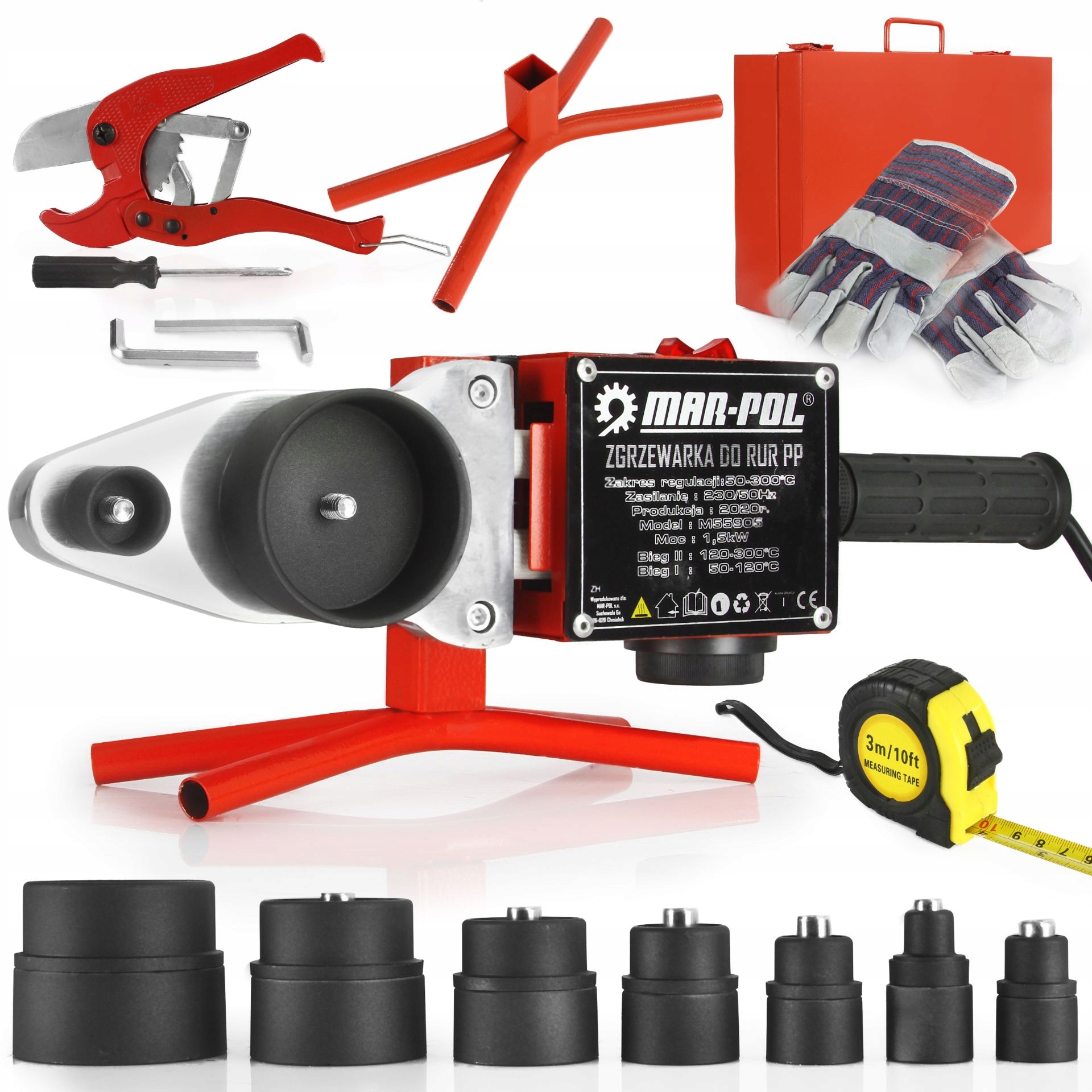 ZGRZEWARKA DO RUR PP PE 1500W 16-63mm + MATRYCE