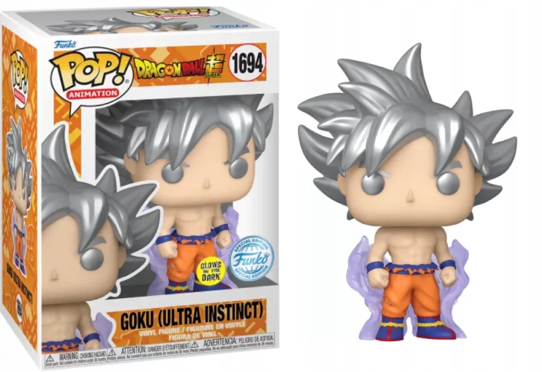 Funko Pop! Dragon Ball Z 1694 Goku Ultra Instinct (Svítí ve tmě)
